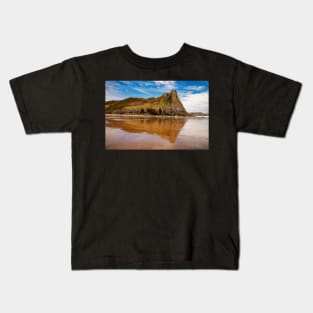 Great Tor and Tor Bay, Gower, Wales Kids T-Shirt